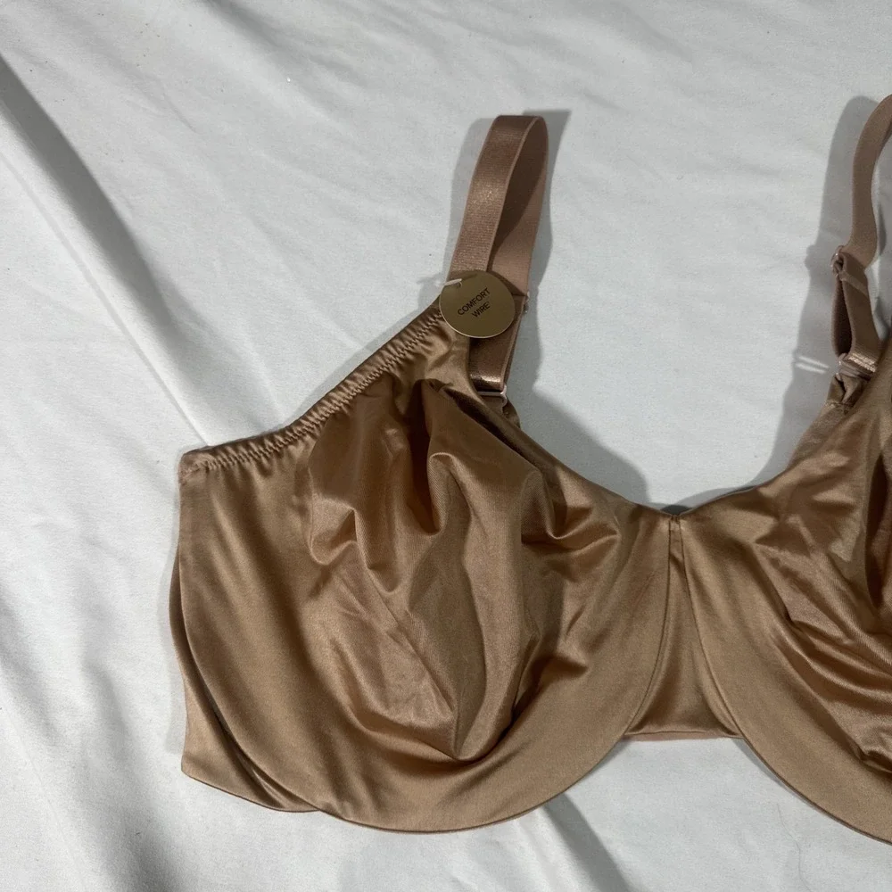 NWT $65 Wacoal [ 38G US ] Inner Sheen Underwire Bra in Roebuck Tan #T2016‎